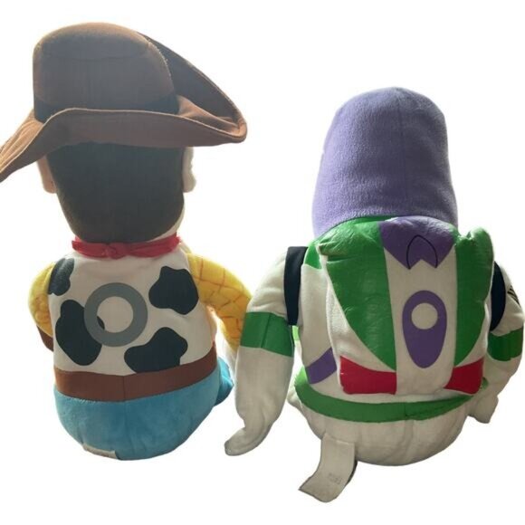 Disney Pixar Toy Story 2 Kohls Cares Rex Woody Buzz Lightyear Plush Book Set - Picture 4 of 11